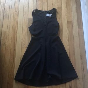 Express little black dress with cut outs